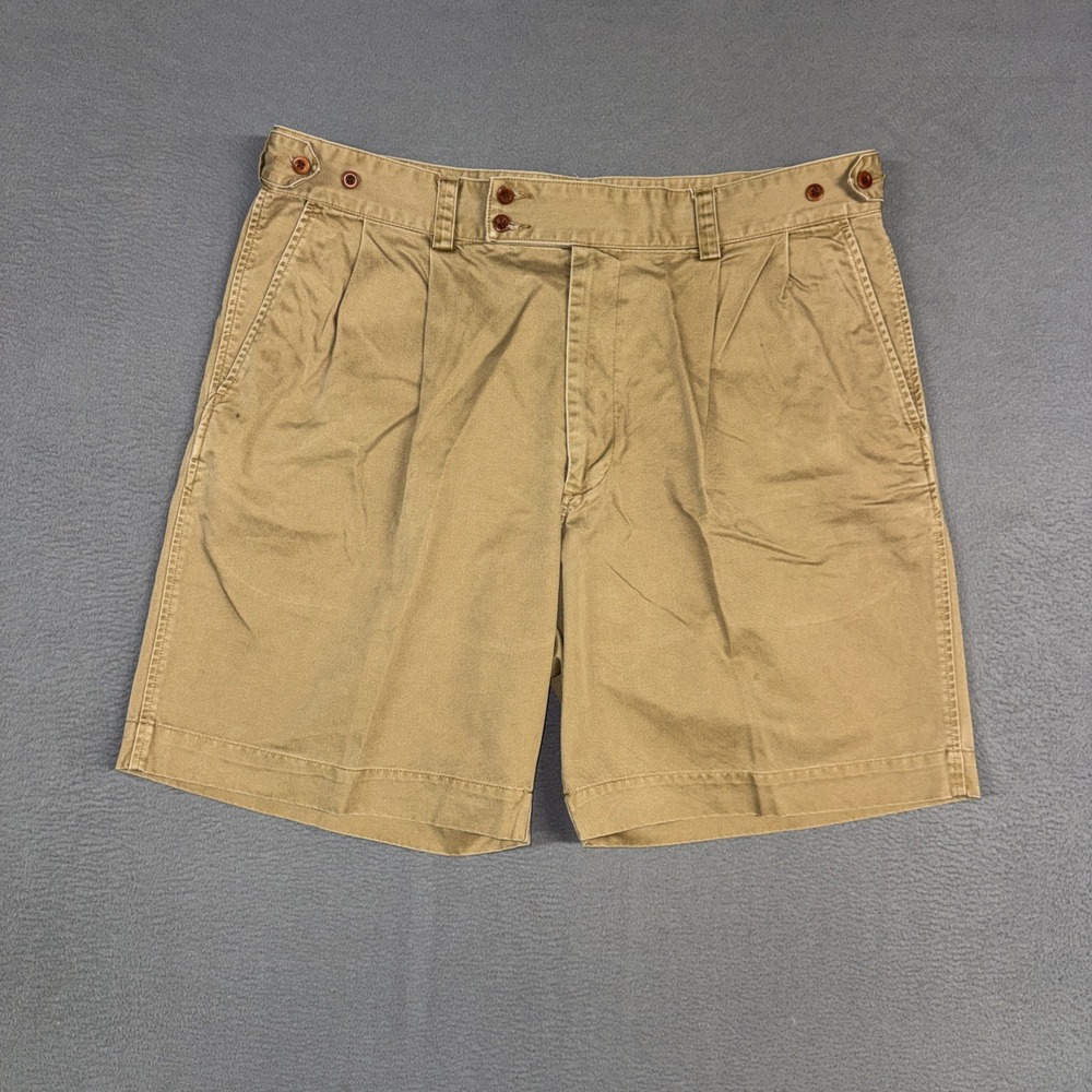 CC Filson Shorts Mens 40 Brown Pleated Gurkha Safari Outdoors Hiking Cotton VTG